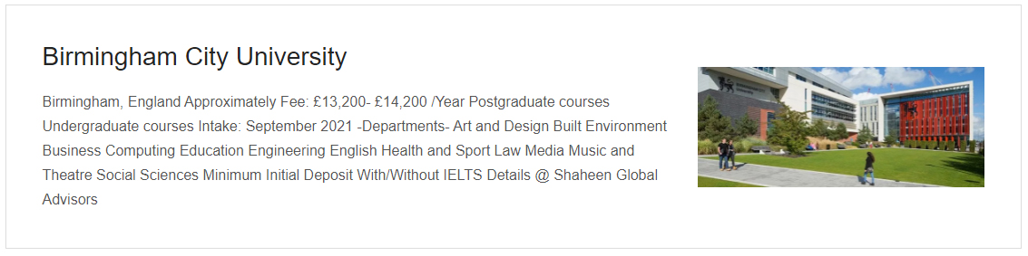 University of Birmingham city